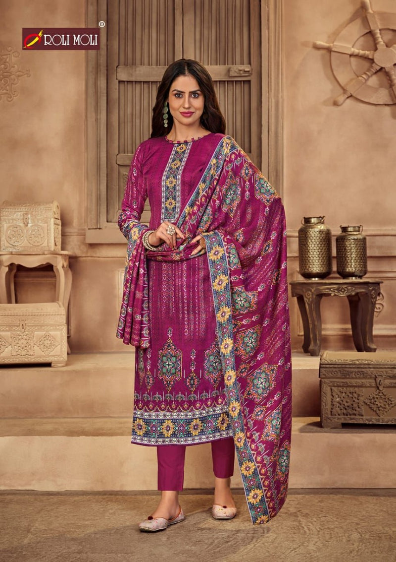 Roli Moli Zaara Vol 2 Pashmina Jacquard Print Fancy Salwar Suit