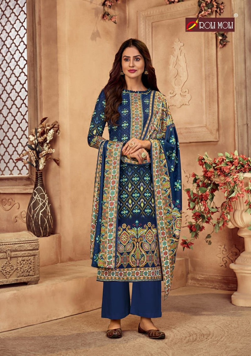 Roli Moli Zaara Vol 2 Pashmina Jacquard Print Fancy Salwar Suit