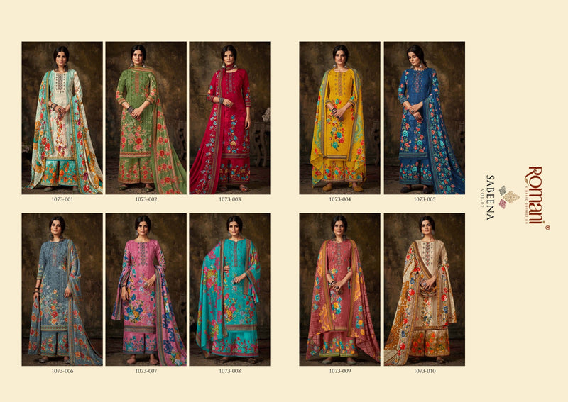 Romani Sabeena Vol 2 Pure Soft Cotton Digital Printed Embroidered Salwar Kameez