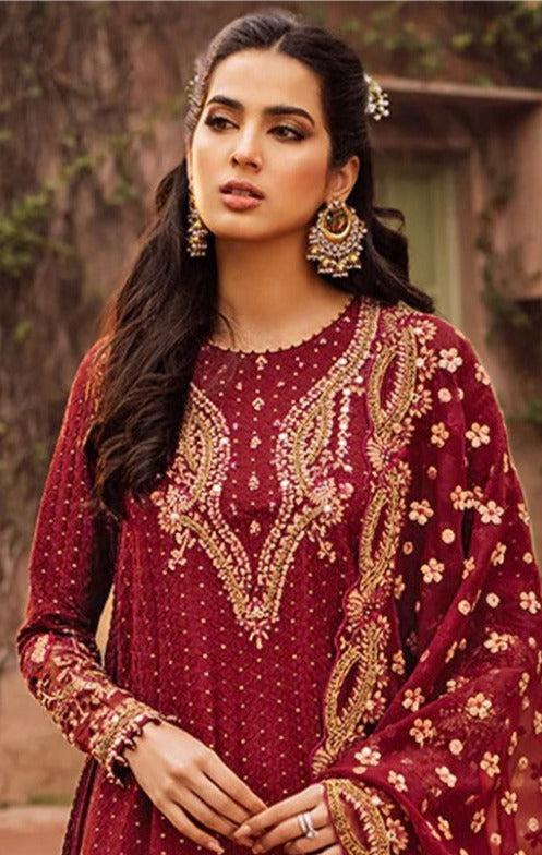 Serene S 43 Fox Georgette Fancy Designer Pakistani Style Semi Stitched Wedding Wear Salwar Suits