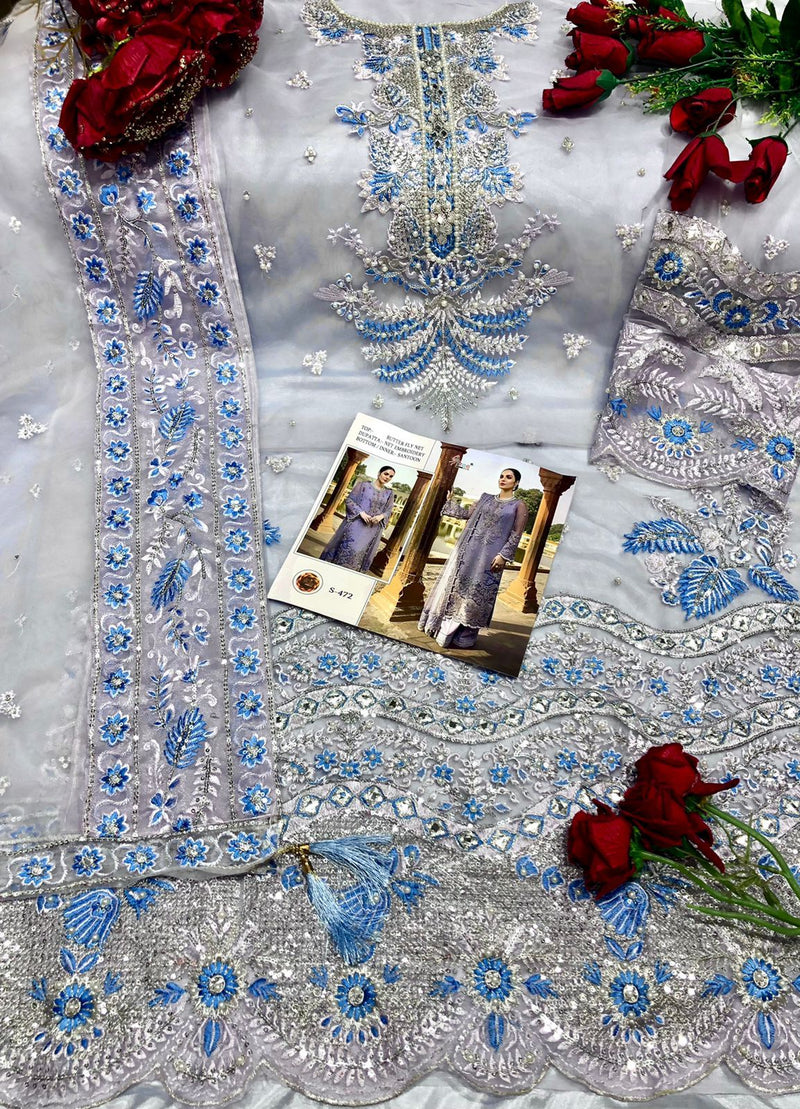 Shree Fab S 472 Butterfly Net Designer Fancy Party Wear Pakistani Style Salwar Suits