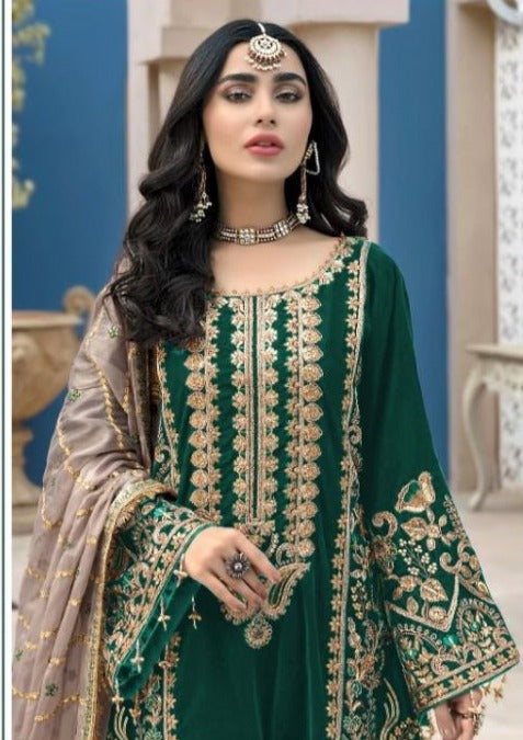 Shree Fab S 503 Color Fox Georgette Designer Pakistani Style Party Wear Salwar Suits