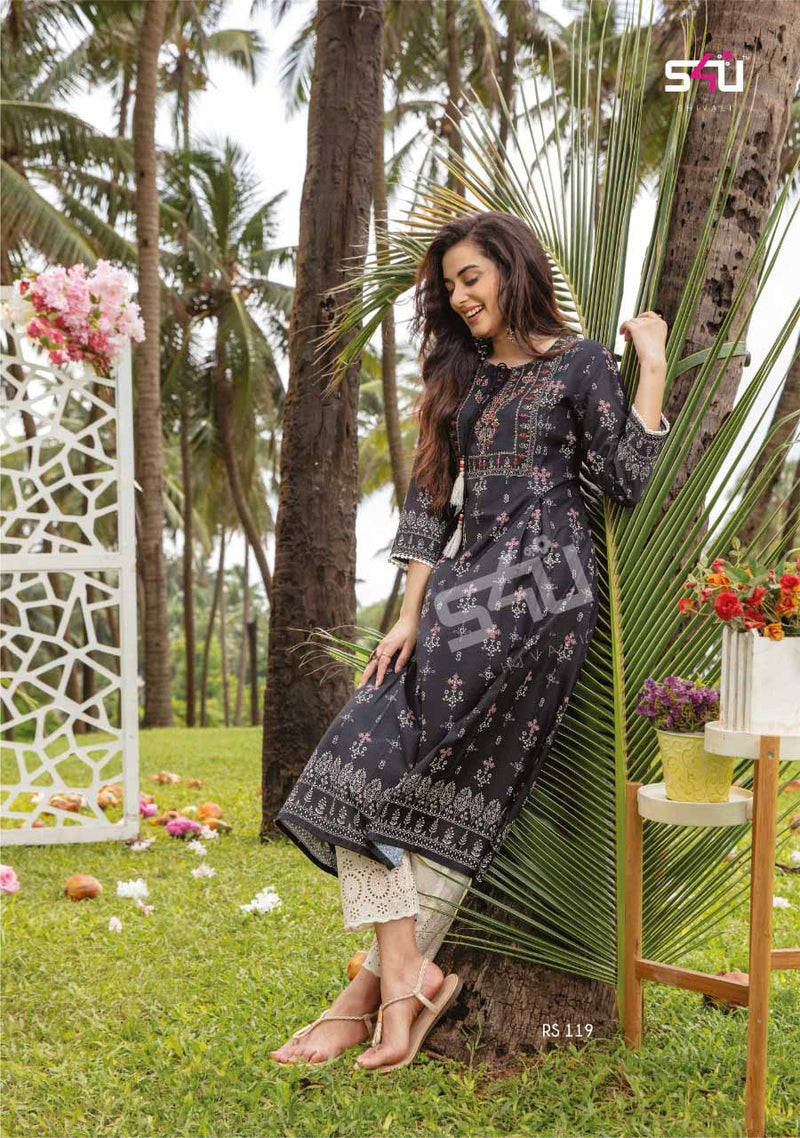 S4u Shivali Dno 137 Fancy Designer Official Wear Kurti Collection