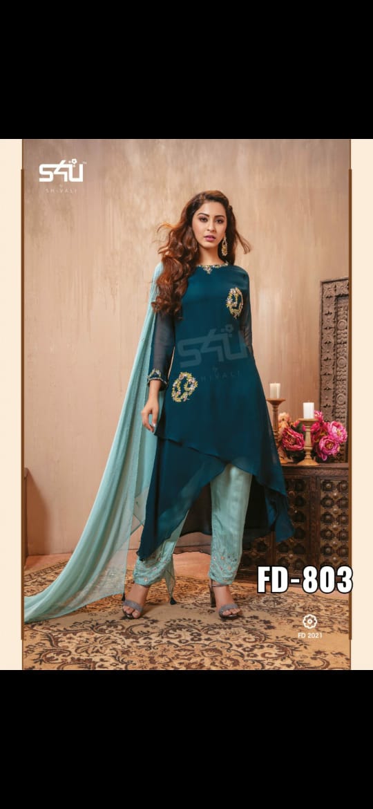 S4u Shivali Fd 801-802-803 Fancy Designer Wear Kurtis