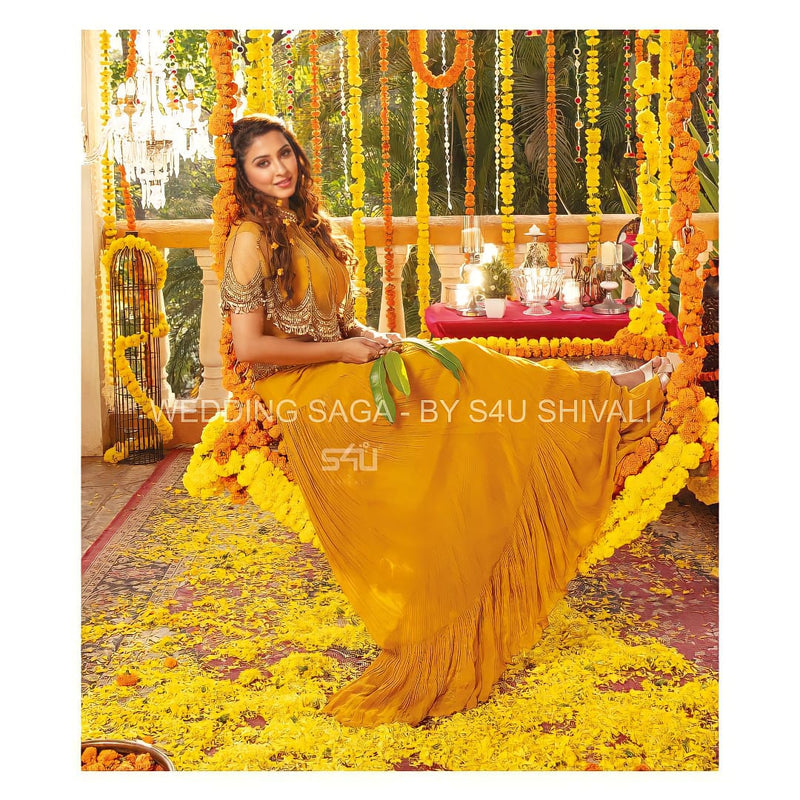 S4u Shivali Haldi Fancy Readymade Salwar Suit