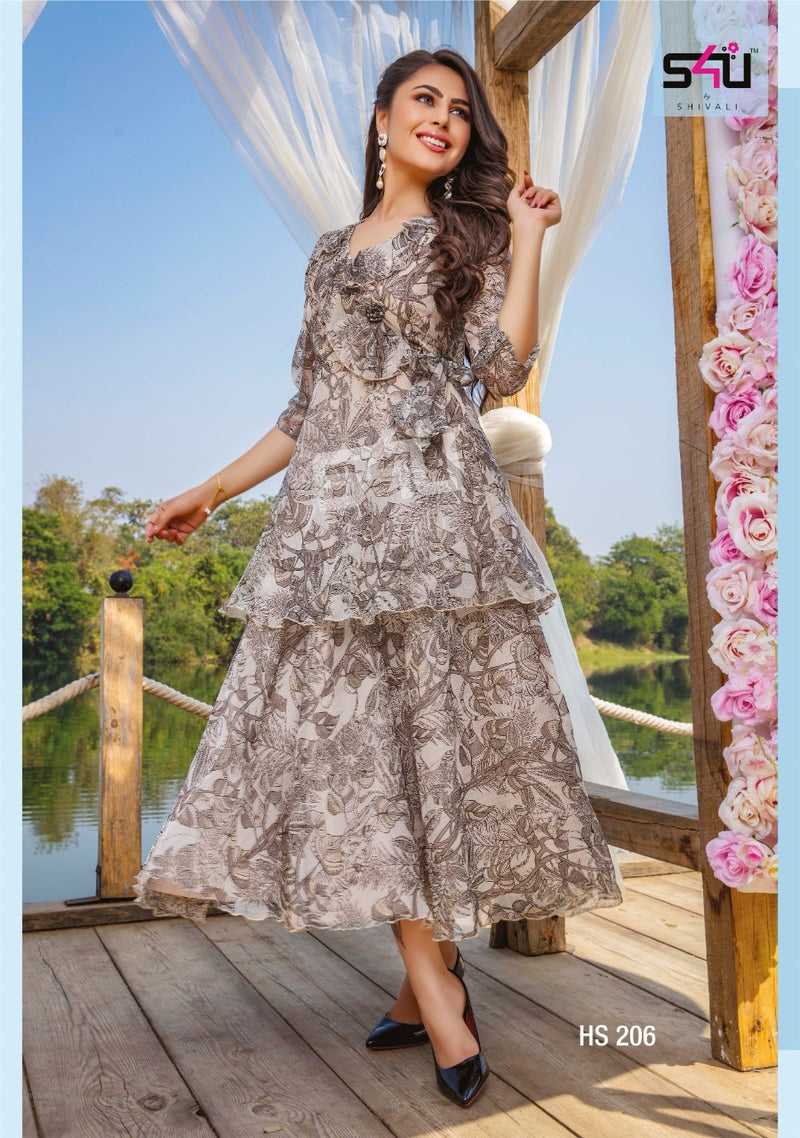 S4u Shivali Hello Spring 2021 Chiffon Designer Stylish Gown Colllection