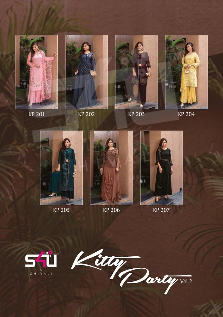 S4u Shivali Launch Kitty Party Vol 2 Exclusive Designer Attractive Look Party Wear Readymade Suits