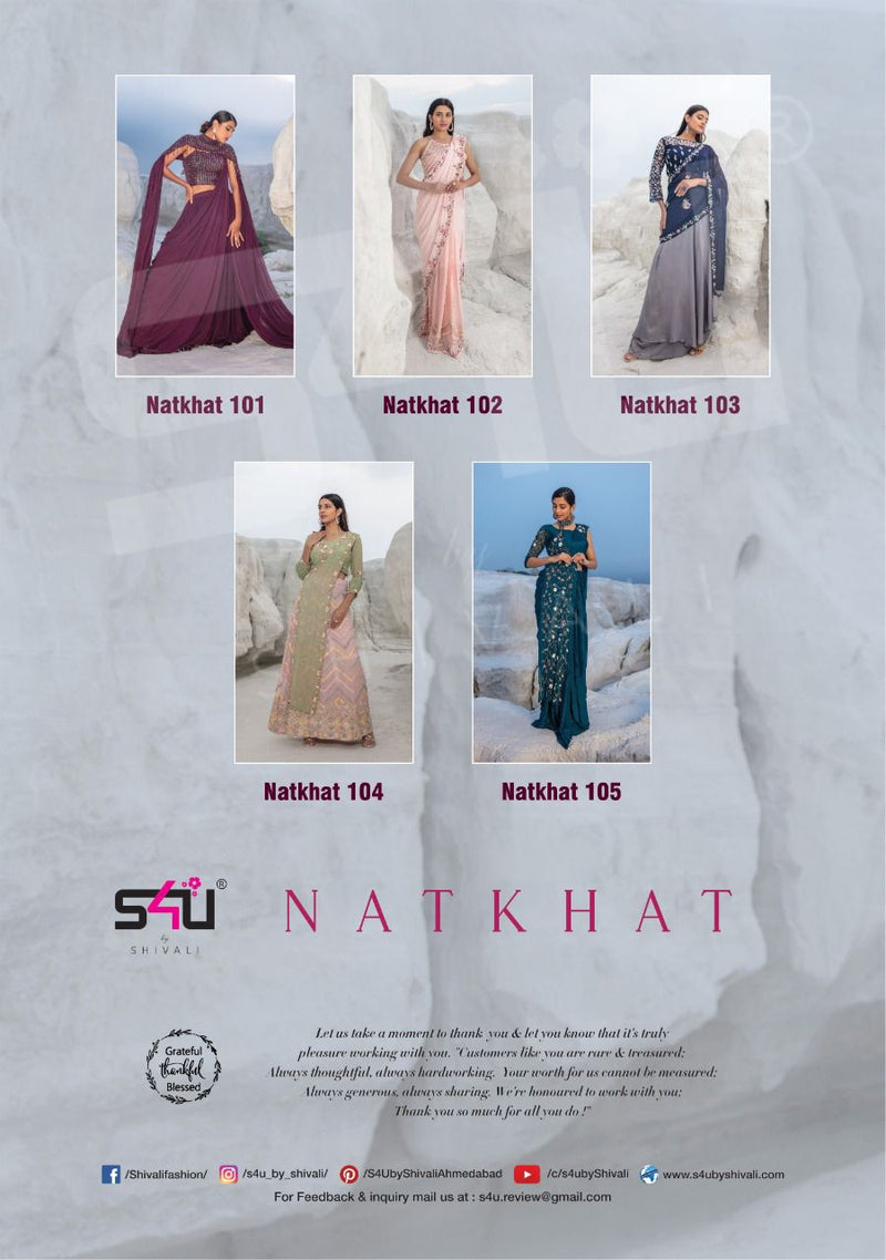 S4u Shivali Natkhat Georgette Handwork Partywear Kurti