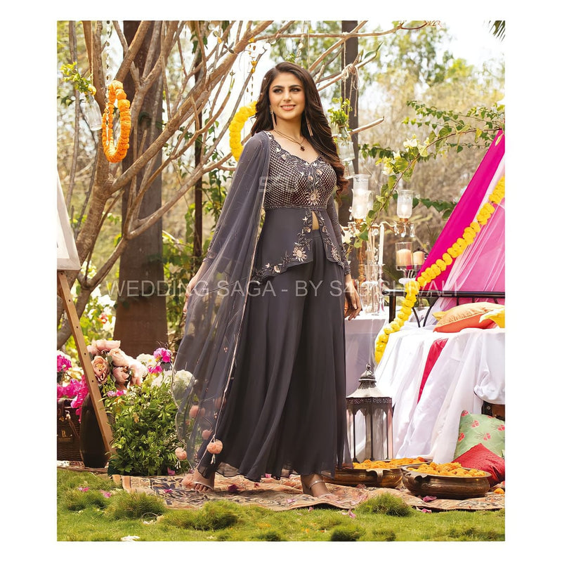 S4u Shivali Roka Fancy Fabrics Readymade Salwar Suit