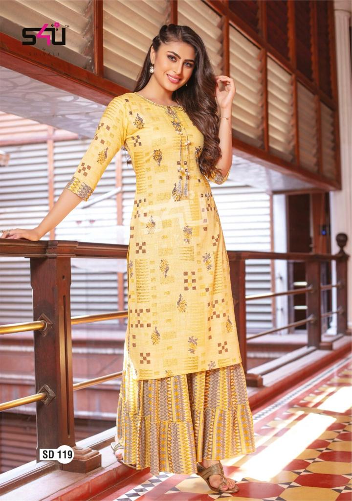S4u Shivali Summer Diaries Sd 119 Designer Partywear Kurti Collection
