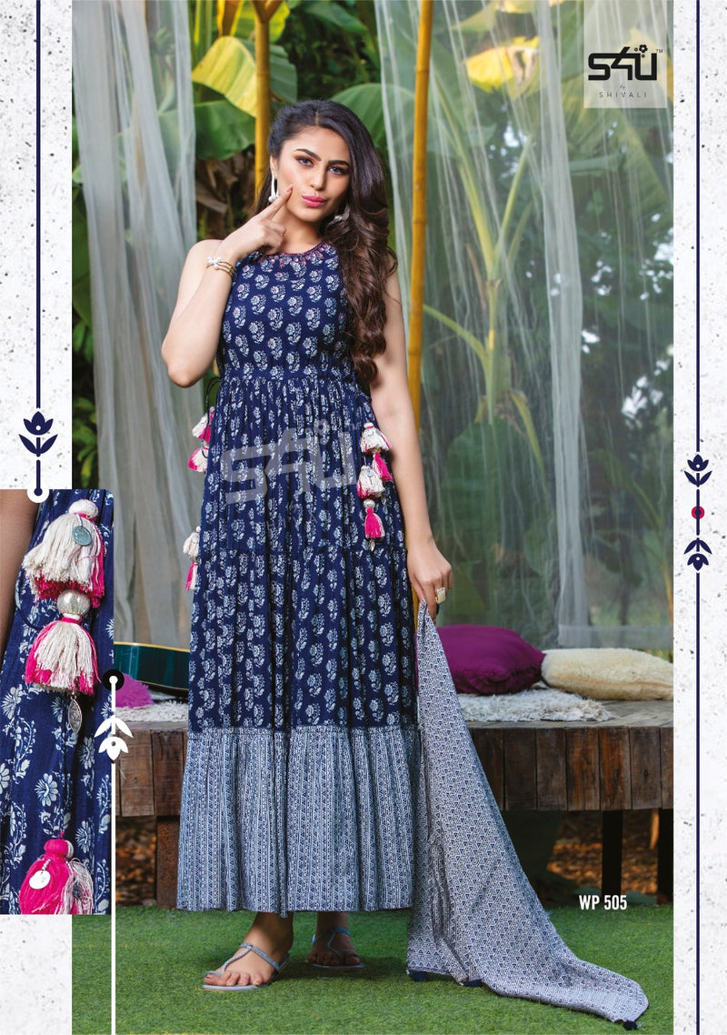 S4u Shivali Weekend Passion Cotton Designer Partywear Stylish Gown Collection