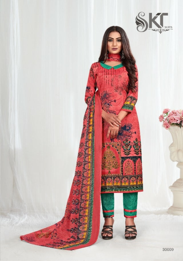 Skt Suits Saanvi Soft Cotton Printed Party Wear Salwar Suits