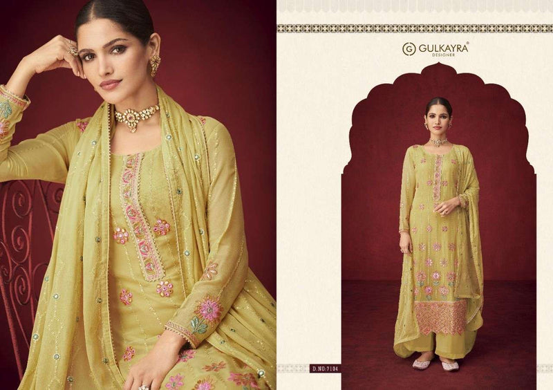 Gulkayra Designer Saayra Georgette Heavy Designer Party Wear Salwar Suits With Heavy Embroidery