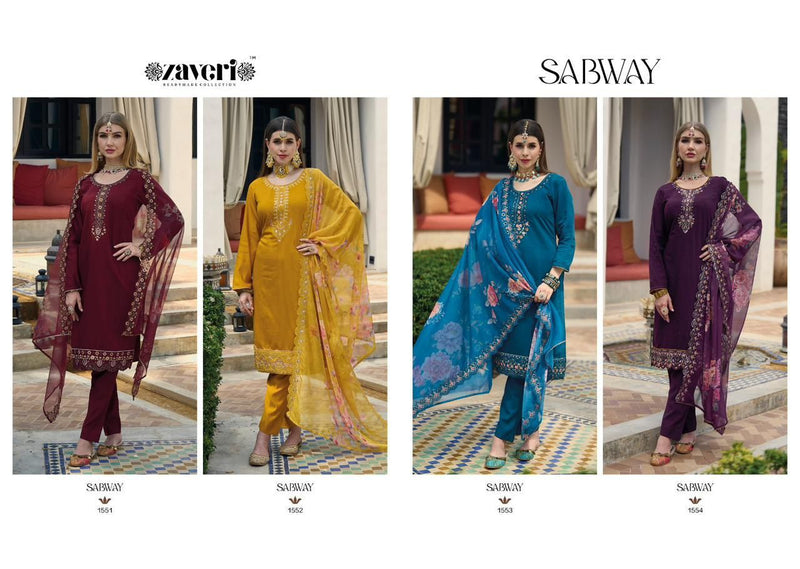 Zaveri Woman Beauty Sabway Viscose Silk Heavy Embroidery Work Heavy Designer Partywear Kurti