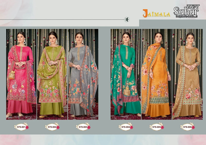 Alok Suits Jaimala Sahar Jam Cotton Embroidered Party Wear Salwar Suits