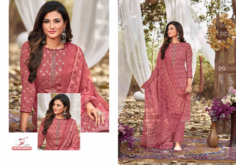 Femayraa Fashion Saira Vol 8 Pure Cotton With Heavy Beautiful Work Stylish Designer Festive Wear Fancy Salwar Kameez