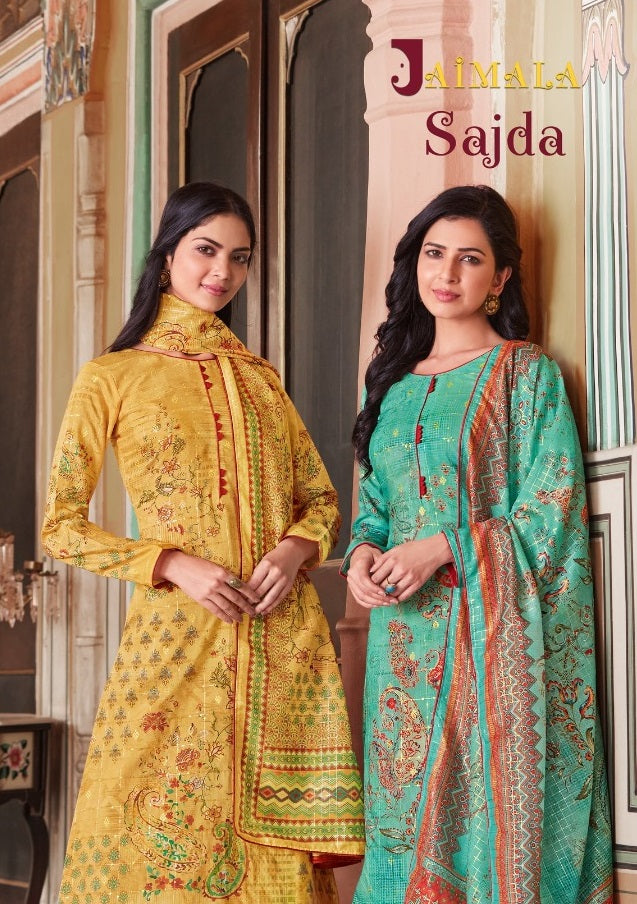 Alok Suit Sajda Jacquard With Digital Printed Work Stylish Designer Fancy Salwar Kameez