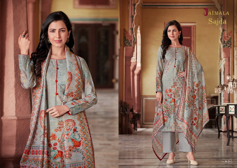 Alok Suit Sajda Jacquard With Digital Printed Work Stylish Designer Fancy Salwar Kameez