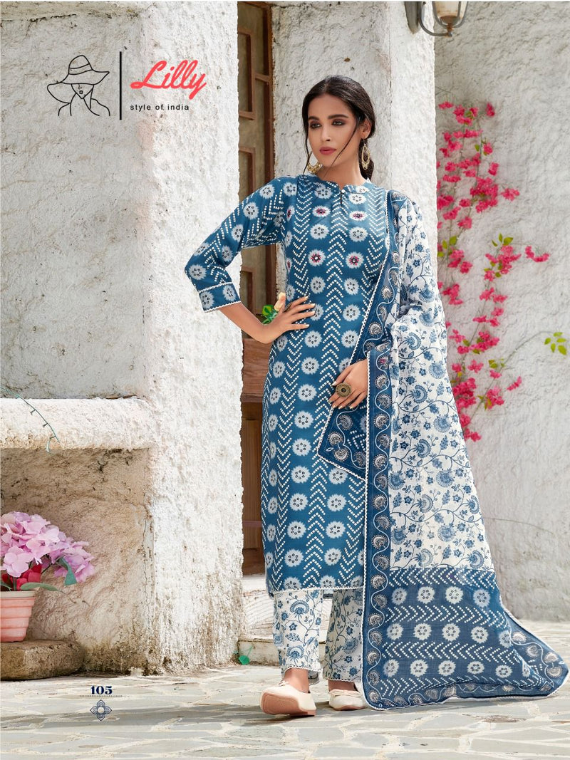 Lily Style Of India Sakira Nx Muslin Festive Wear Readymade Salwar Suits With Digital Print