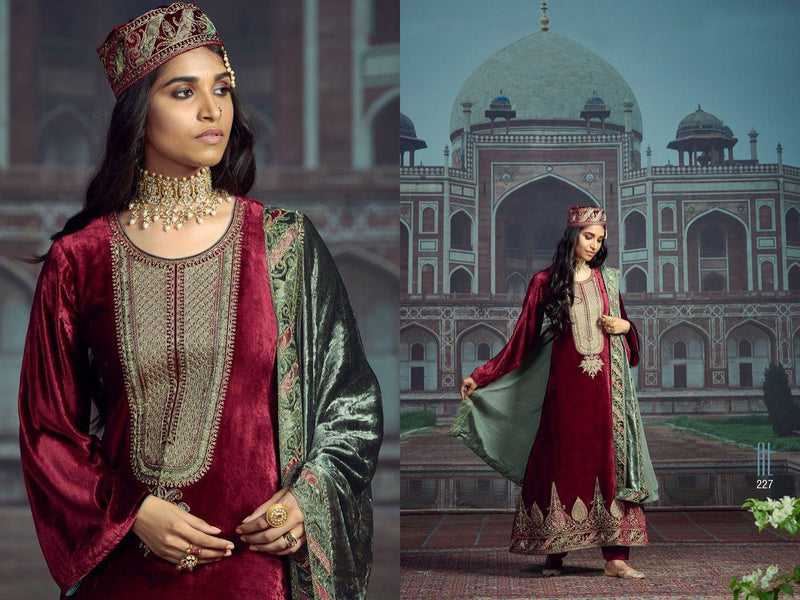 Aiqa Salaam E Ishq Velvet With Heavy Embroidery Work Stylish Designer Pakistani salwar Kameez