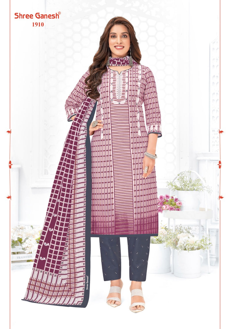 Shree Ganesh Samaiyra Vol 8 Pure Cotton With Printed Beautiful Work Stylish Salwar Kameez