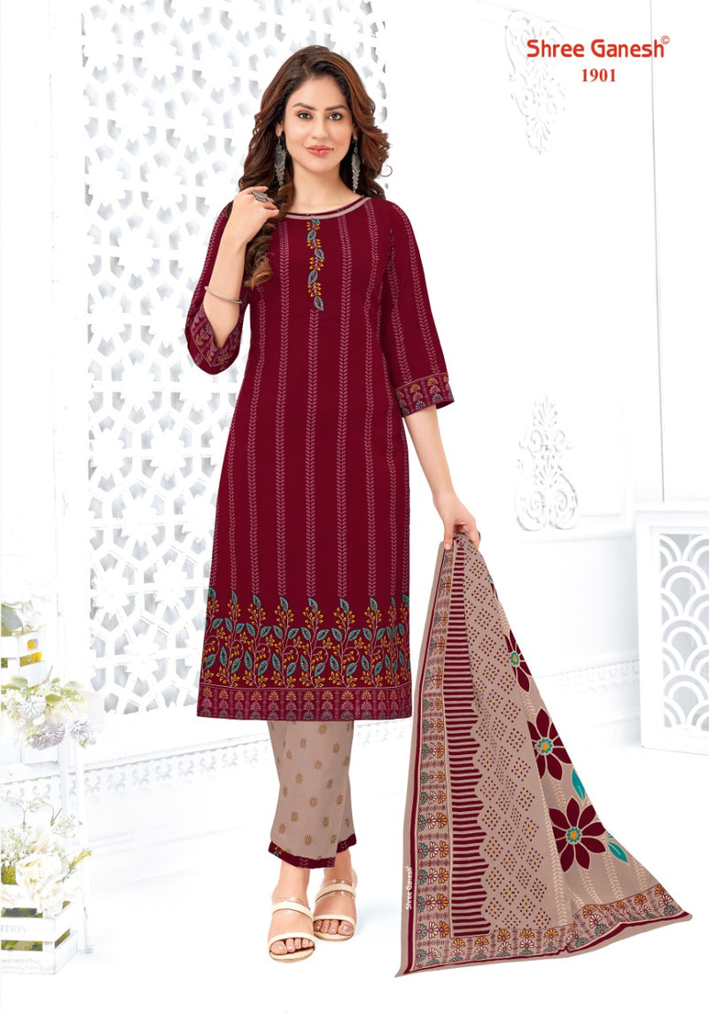 Shree Ganesh Samaiyra Vol 8 Pure Cotton With Printed Beautiful Work Stylish Salwar Kameez