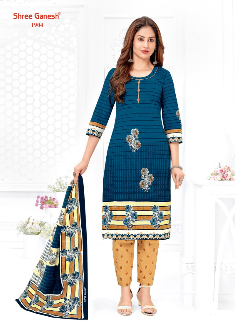 Shree Ganesh Samaiyra Vol 8 Pure Cotton With Printed Beautiful Work Stylish Salwar Kameez