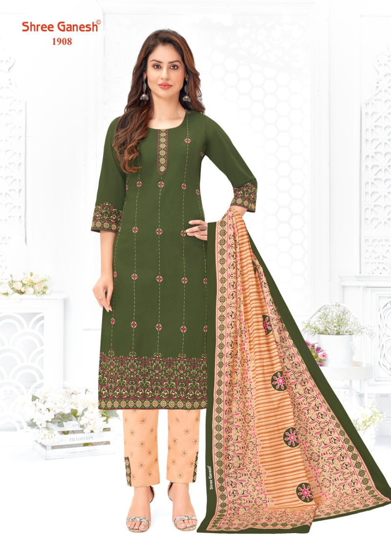 Shree Ganesh Samaiyra Vol 8 Pure Cotton With Printed Beautiful Work Stylish Salwar Kameez