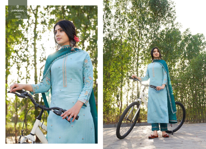 Rangoon Samantha Silk With Heavy Embroidery Work stylish Designer Festive Wear Casual Look Kurti
