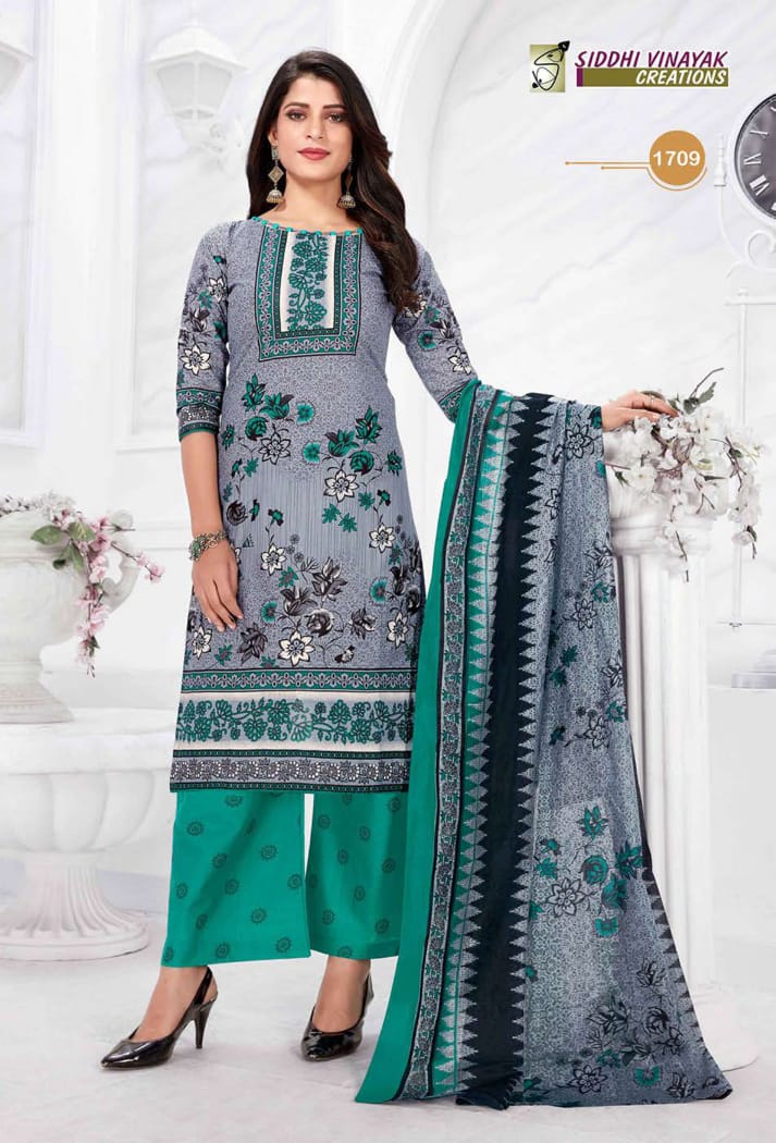 Siddhi Vinayak Creation Samsung Vol 17 Cotton Printed Stylish Fancy Office Wear  Salwar kameez