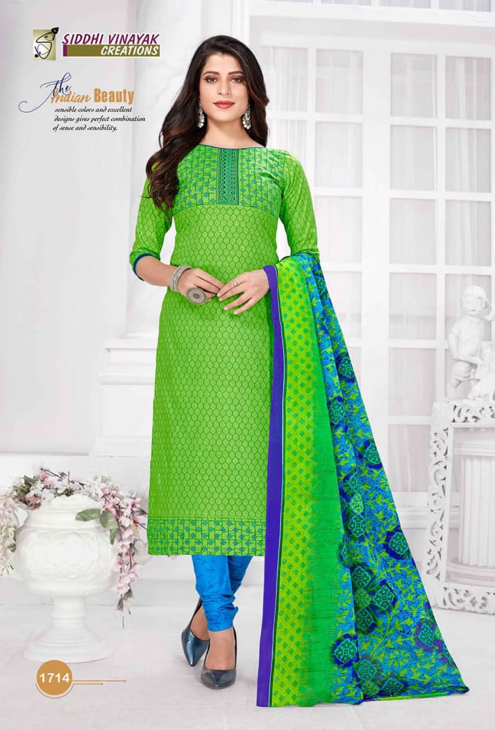 Siddhi Vinayak Creation Samsung Vol 17 Cotton Printed Stylish Fancy Office Wear  Salwar kameez