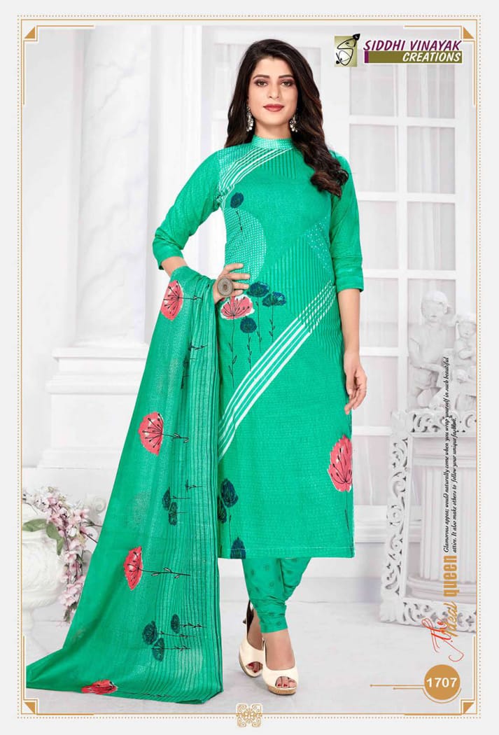 Siddhi Vinayak Creation Samsung Vol 17 Cotton Printed Stylish Fancy Office Wear  Salwar kameez