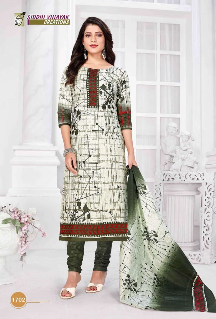 Siddhi Vinayak Creation Samsung Vol 17 Cotton Printed Stylish Fancy Office Wear  Salwar kameez