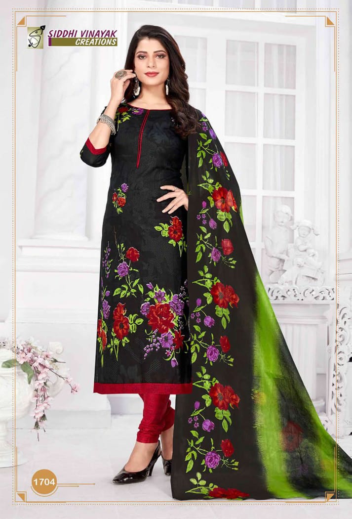 Siddhi Vinayak Creation Samsung Vol 17 Cotton Printed Stylish Fancy Office Wear  Salwar kameez