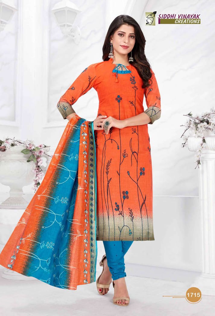 Siddhi Vinayak Creation Samsung Vol 17 Cotton Printed Stylish Fancy Office Wear  Salwar kameez