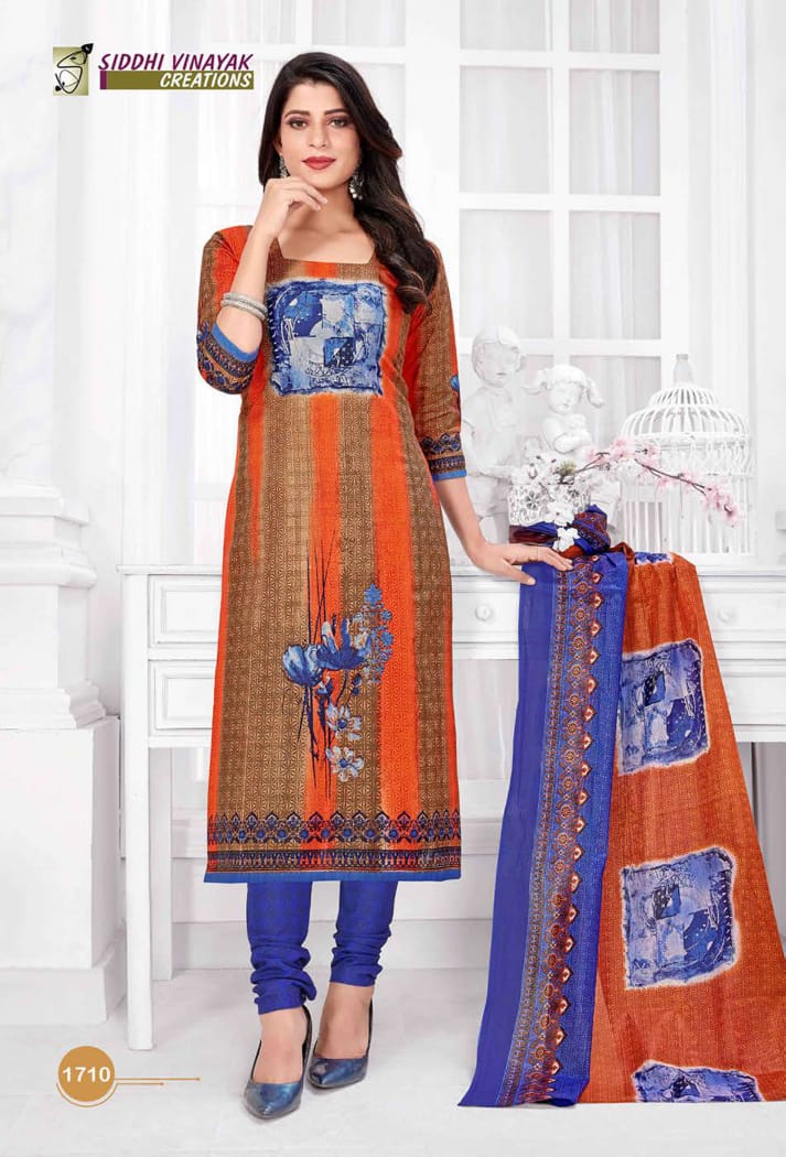 Siddhi Vinayak Creation Samsung Vol 17 Cotton Printed Stylish Fancy Office Wear  Salwar kameez