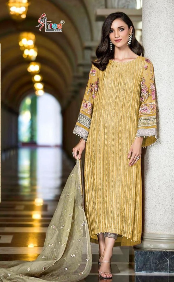 Shree Fabs Sana Safinaz Gold Collection Vol 4 Designer Pakistani Style Salwar Kameez