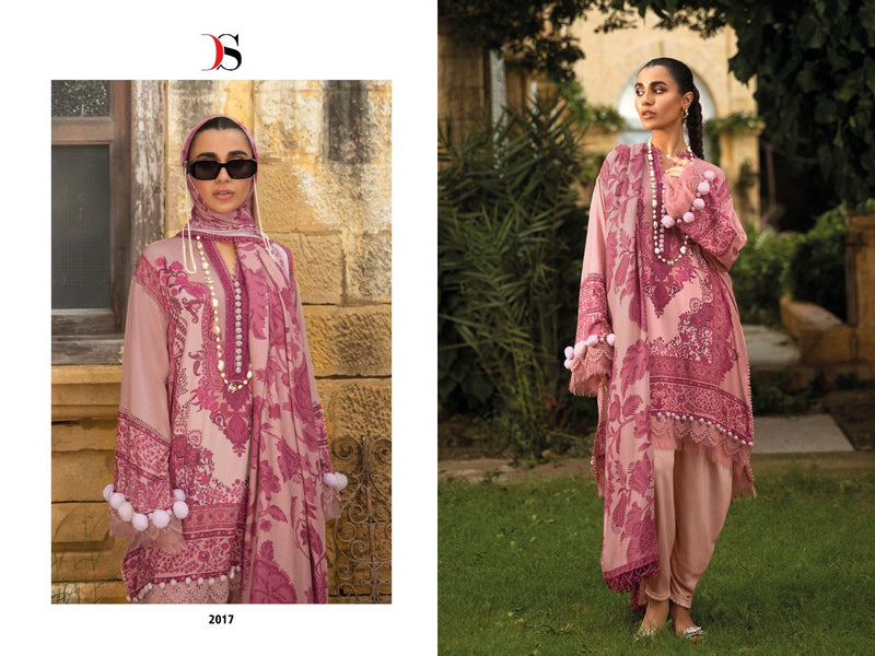 Deepsy Suit Sana Safinaz Muzlin 23 Pure Cotton With Fancy Work Stylish Designer Salwar Kameez