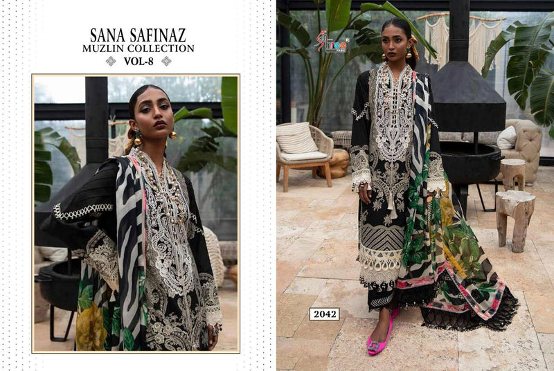 Shree Fabs Sana Safinaz Muzlin Collection Vol 8 Pakistani Style Cotton Salwar Suits