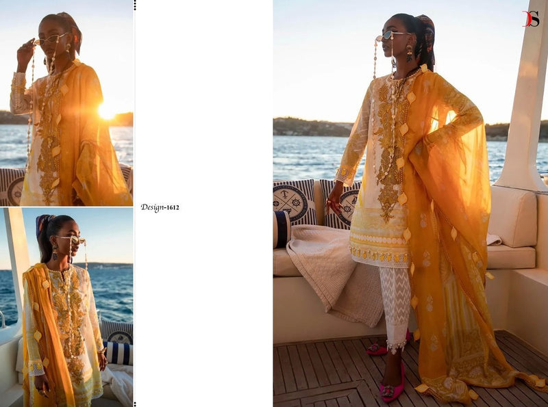 Deespy Suits Sana Safinaz Muzlin Vol 22 Cotton Embroidered Pakistani Style Festive Wear Salwar Suits