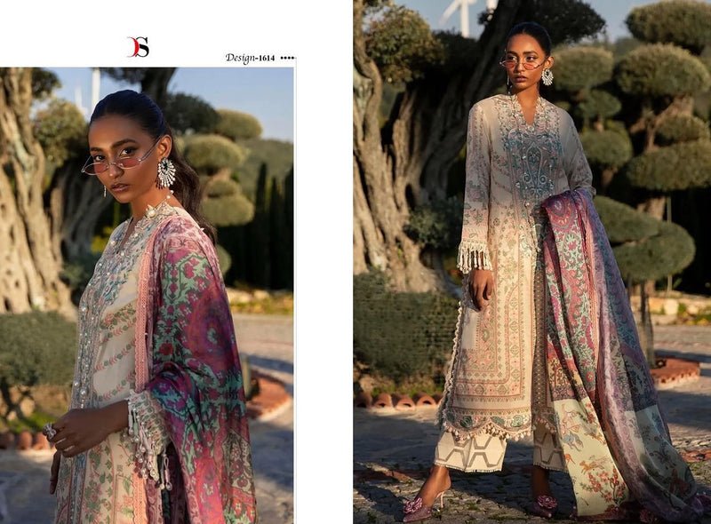Deespy Suits Sana Safinaz Muzlin Vol 22 Cotton Embroidered Pakistani Style Festive Wear Salwar Suits