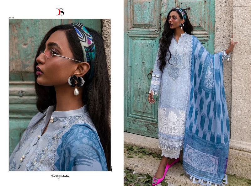 Deespy Suits Sana Safinaz Muzlin Vol 22 Cotton Embroidered Pakistani Style Festive Wear Salwar Suits