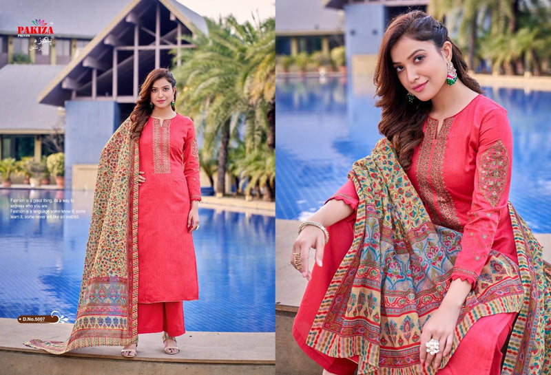 Pakiza Prints Sana Safina Vol 5 Jam Satin Stylish Designer Wear Salwar Kameez