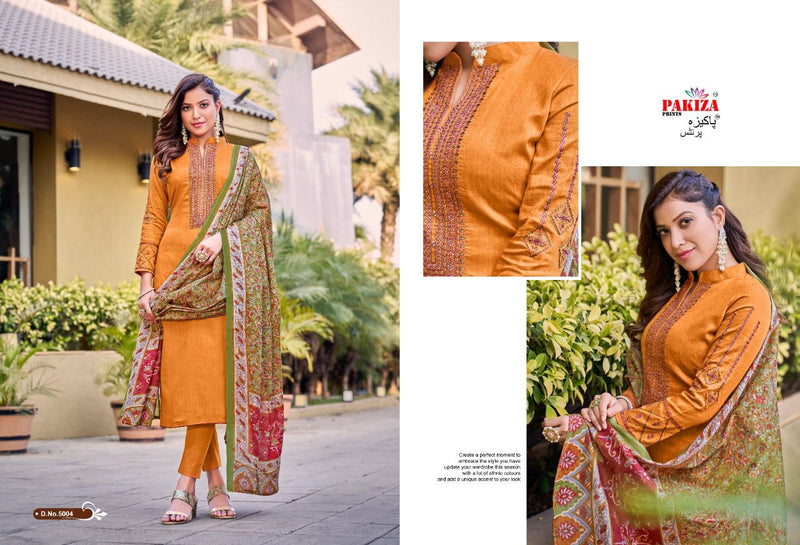 Pakiza Prints Sana Safina Vol 5 Jam Satin Stylish Designer Wear Salwar Kameez