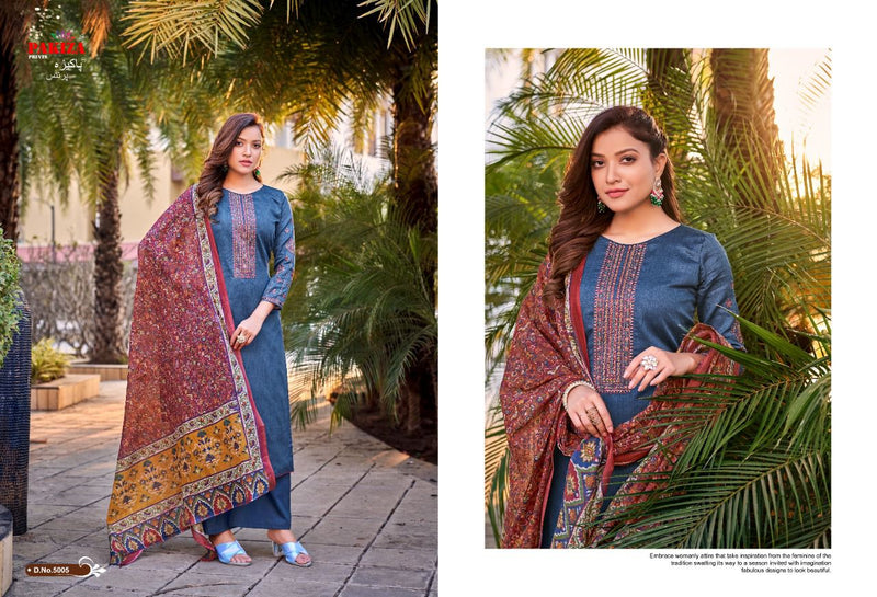 Pakiza Prints Sana Safina Vol 5 Jam Satin Stylish Designer Wear Salwar Kameez