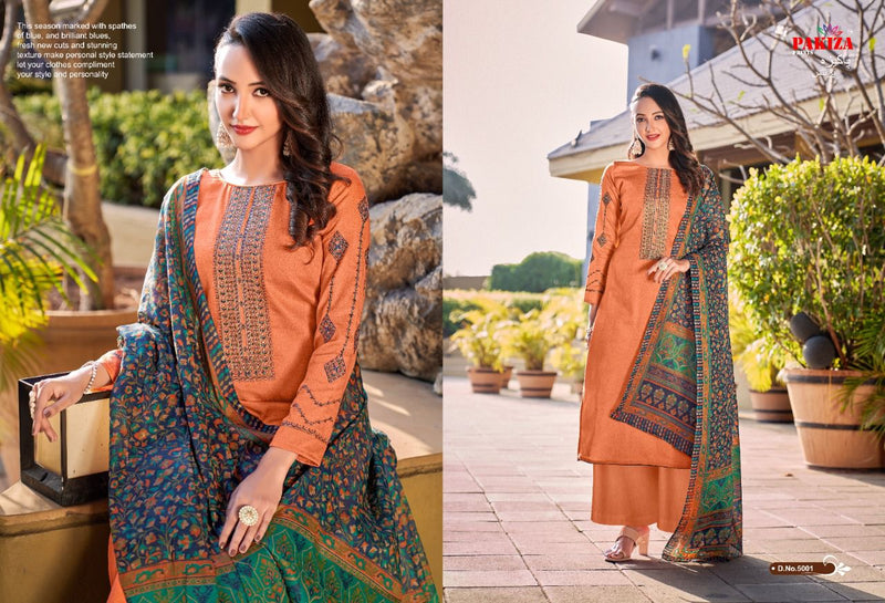 Pakiza Prints Sana Safina Vol 5 Jam Satin Stylish Designer Wear Salwar Kameez