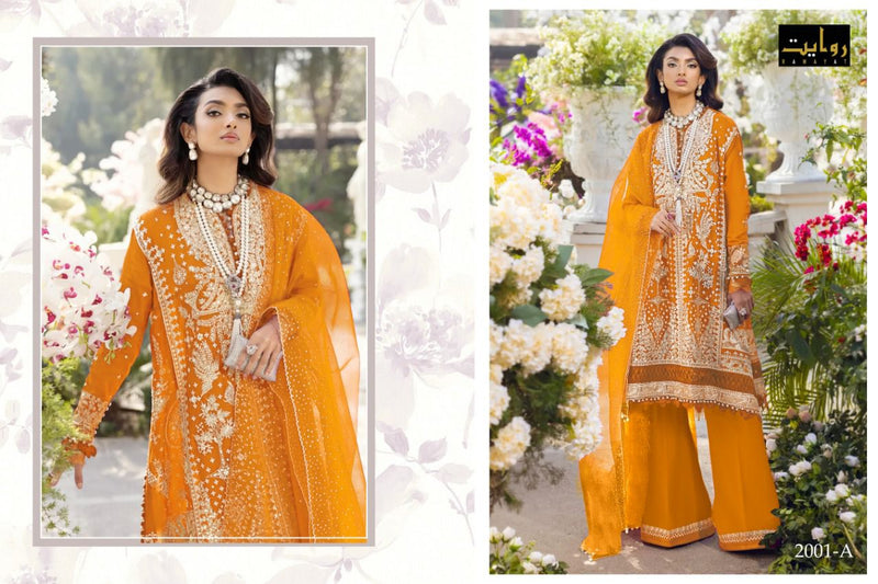 Rawayat Fashion Sana Safinaz Vol 8 Fox Georgette Designer Pakistani Style Wedding Wear Salwar Suits