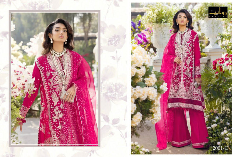 Rawayat Fashion Sana Safinaz Vol 8 Fox Georgette Designer Pakistani Style Wedding Wear Salwar Suits