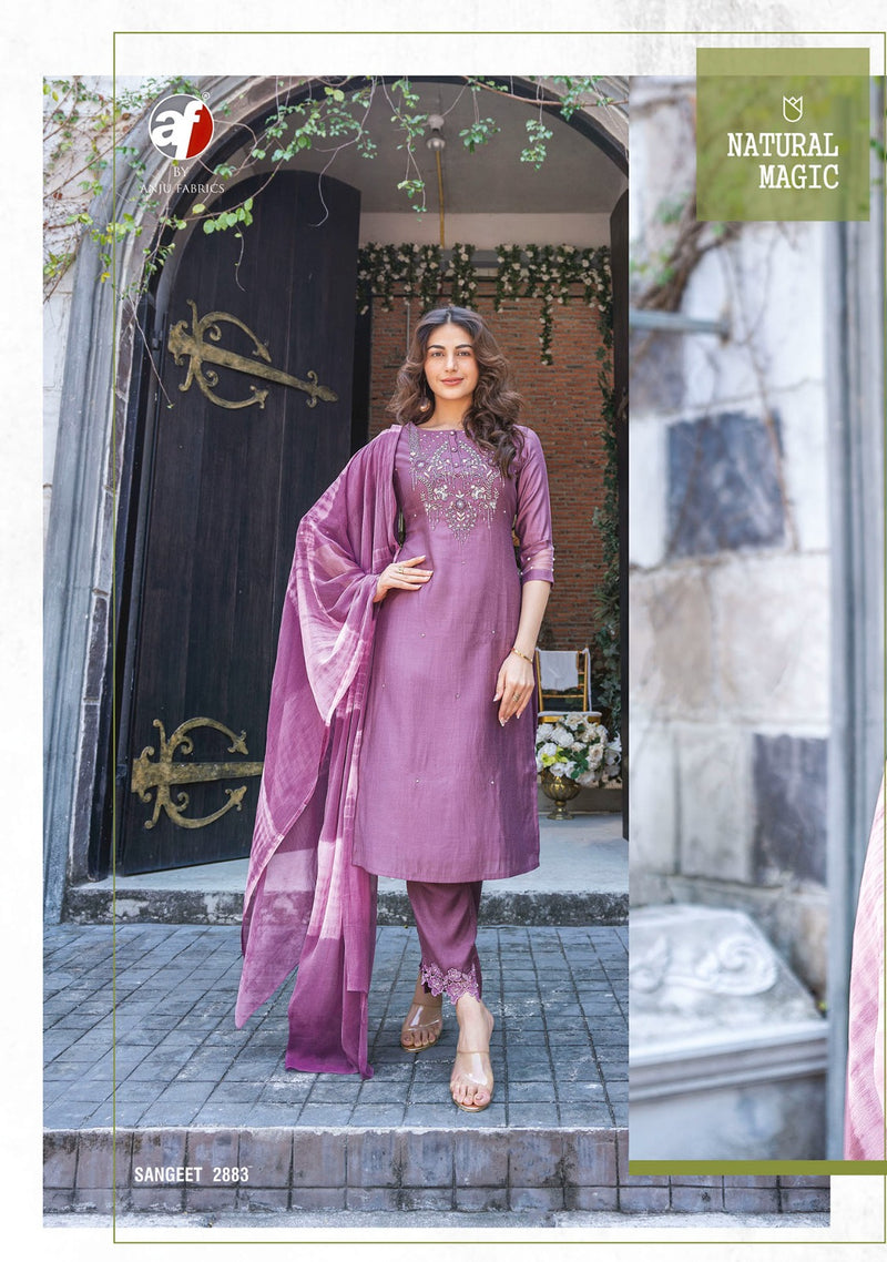 Anju Fabrics Sangeet Vol 3 Viscose Modal Fancy Hand Work Designer Partywear Kurti