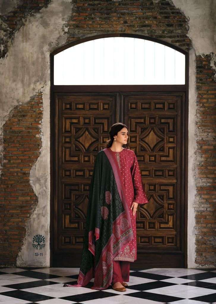 Varsha Sanjh Chanderi Silk Woven With Embroidery Party Wear Salwar Suits